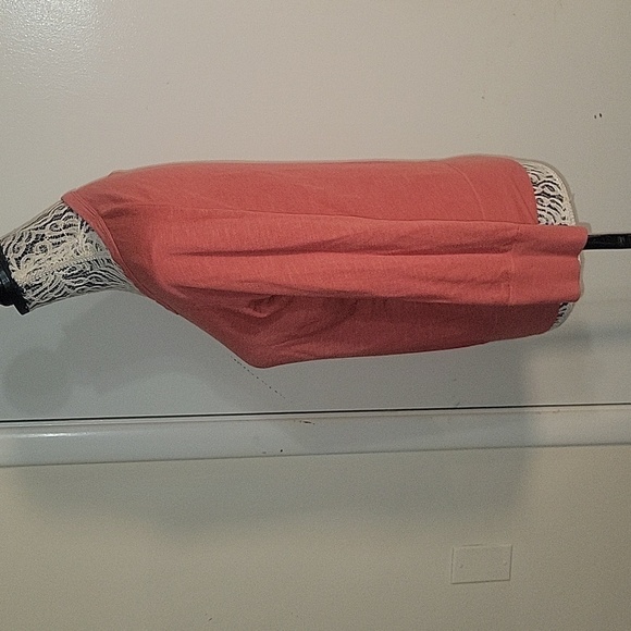 JAMES PERSE Women's Coral Supima/Modal Blend Sweater Designer Spring Breathable - Picture 2 of 6